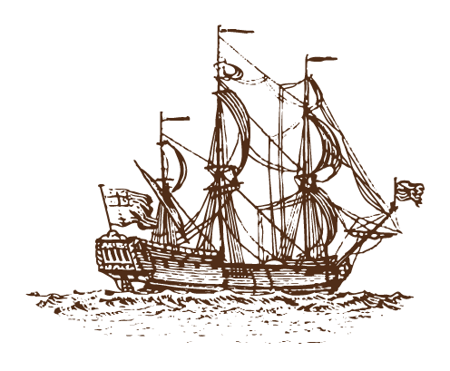 sketch of pirate boat
